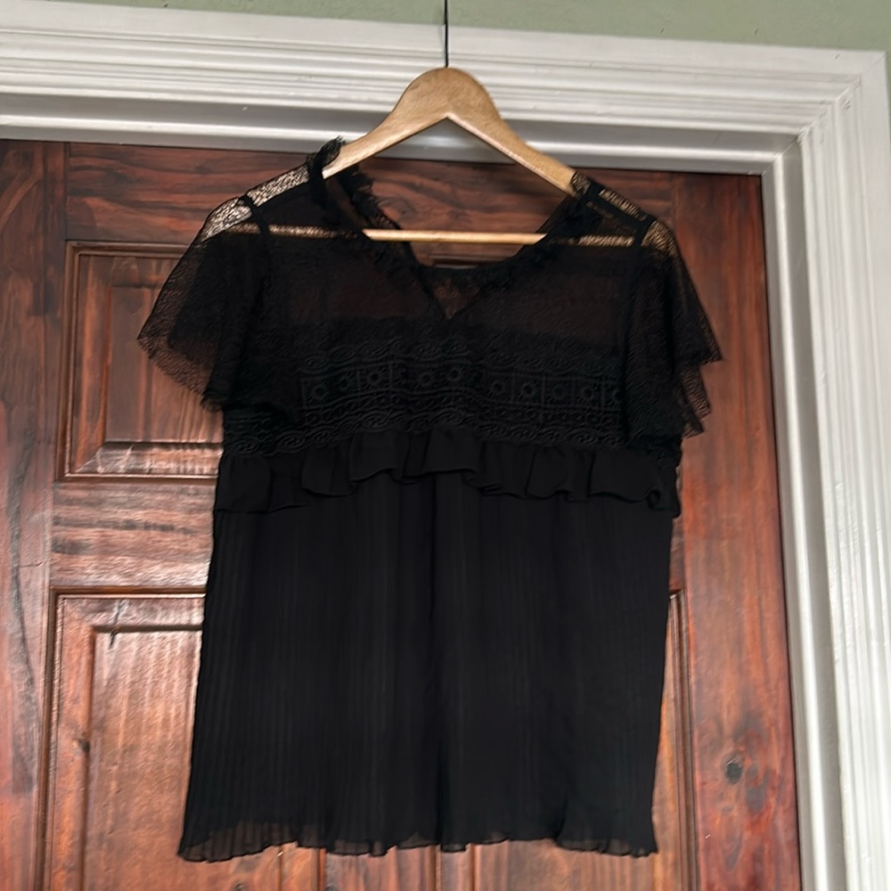 Black lace top